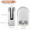 Kamtop 8 PCS Glass Clamps, 6-8mm Round Glass Clamps (15/64-5/16 Inch), Glass Mounting Brackets Glass Clips Holder 304 Stainless Steel Glass Bracket Flat Back for Balustrade Staircase Handrail
