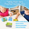 Talking Flash Cards Educational Toys - Talking Flashcards Learning Toys for Toddlers - Montessori Toys Flash Cards for Age 2 3 4 5 6 - Blue