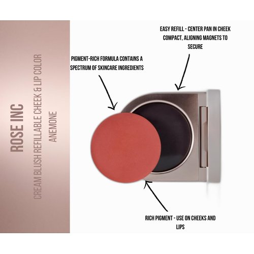 Cream Blush Refillable Cheek & Lip Color Refill (Anemone, 0.15 oz/ 4.5 g Refill)