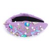 YARIEW Mermaid Knotted Headband for Women and Girls, Mermaid Headband for Little Girl Hair Accessories, Mermaid Tail Starfish for Mermaid Hair Accessories Mermaid Party Decorations Gifts (Purple)