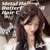 30 Pieces Hair Clips Golden Metals Hollow Butterfly Mini Hair Accessories Strong Hold Jaw Cute Decorative Small Hair Clips (Sliver)