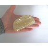 Generic Gold or silver flakes glitter frosted white hair claw clip (Primary color: Gold), 1 Count (Pack of 1)