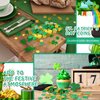 Hanaive 100 Pcs St. Patrick's Day Gold Coins Gold Green Lucky Coins Plastic Shamrock Leprechaun Coins for St. Patrick's Day Irish Themed Party Decoration Favors