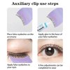 8Pcs Artificial Eyelash Auxiliary Clip, Lash Clip Applicator False Eyelashes Applicator Tool for Wear Eyelashes, More Convenient to Wear Lashes