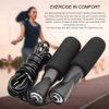 Emoly Adjustable Jump Rope with Carrying Pouch - Cardio Jumping Rope for Men, Women, and Children of All Heights and Skill Levels （Blue）