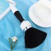 Neck Duster Soft Hair Brush Hairdressing Cutting Hair Styling Dust Cleaning Brush Hairdresser Neck Brush Hairdresser Accessory Brush(white)