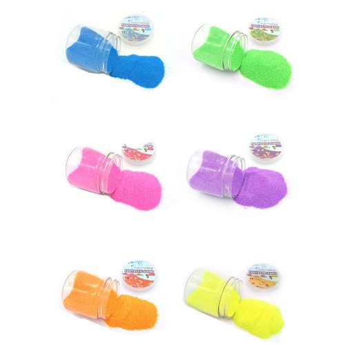 XIZHI 6 Colors Total 1.33 lbs/0.6kg Magic Sand, Colored Play Sand That Never Gets Wet，Exciting Colored Play Activity, for Kids Fun Home Activities