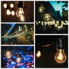 Hometown Evolution, Inc. E26 Commercial String Lights with 16 Gauge Wire (50 Foot 25 Socket, A15 15 Watt Clear Bulbs)