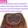 Voloria #30 Brazilian Human Hair Clip-in Hair Bang Full Fringe Short Straight Hair Extension for women 6-8inch