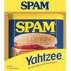 YAHTZEE Spam Brand | Collectible Yahtzee Game as Iconic Spam Can with Custom Dice | Dice Featuring Fried Spam, Spam Musubi, Spam Fries | Travel Yahtzee Game & Dice Game
