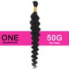 Afrodiva 18 Inch Deep Wave Bulk Human Hair for Braiding No Weft 100% Unprocessed Brazilian Wet and Wavy Curly Braiding Human Hair Extensions Micro Human Braiding Hair for Boho Braids 1 Bundle 50g