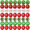 63 Pcs Christmas Latex Balloons 12 Inch Red Green and White Balloons Merry Christmas Balloons for Santa Party Xmas Holiday Party Decorations Supplies