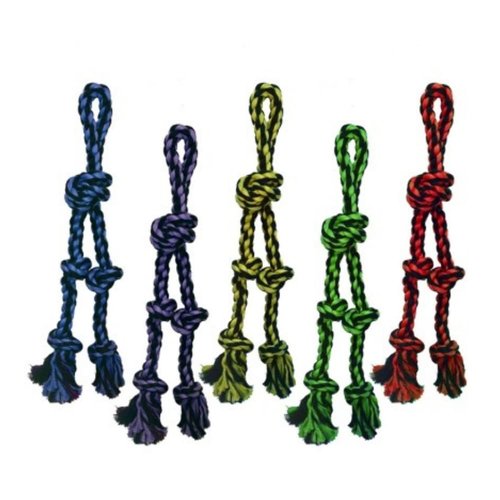 Nuts for Knots Dog Toy, Rope Tug with 2 Danglers 15-in.