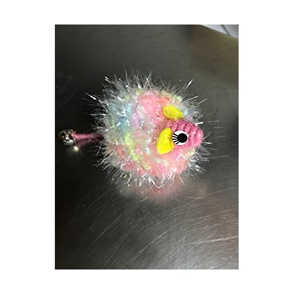 Glitter Mouse cat toy with Bell 50 ct bag