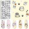 Biutee Nail Stamping Plates set 8 pcs Nail stamping polish gel 10pcs Templates with stamper Nail Art Plates set Christmas Nail Plates animal flower design