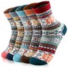 Nimalpal 5 Pairs Wool Socks - Wool Socks for Women Men Warm Socks Boot Socks for women, Soft Winter Socks Crew Socks Cozy Socks for Women