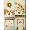 Brightown Christmas Garland with Lights, Battery Operated, 6 Ft 20 LED Lighted Pine Leaves Garland Decorated with Pine Cones, Berry, Eucalyptus Leaves, Indoor Christmas Lights for Mantle Stairs Wall