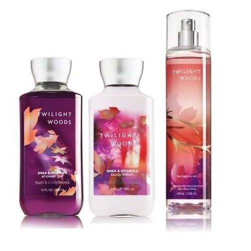 Bath & Body Works - Signature Collection -“Twilight Woods “-Gift Set - Shower Gel - Body Lotion & Fine Fragrance Mist