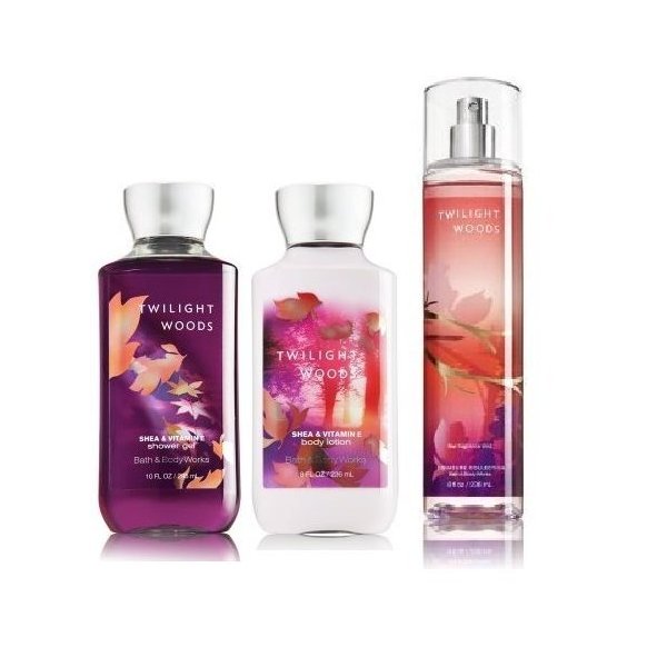 Bath & Body Works - Signature Collection -“Twilight Woods “-Gift Set - Shower Gel - Body Lotion & Fine Fragrance Mist