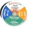 Mandala Crafts White Elastic Bands 1/4 Flat Elastic Cord Stretch Strap - 6mm 50 Yds Roll of Elastic Straps Braided Elastic Band - 1 4 Inch Elastics for Sewing and Elastic Crafting