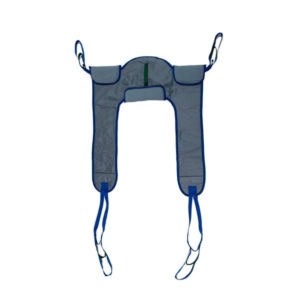Patient Aid Padded Toileting Sling (PA122M), with Lower Back Support and Lifting Straps for Moving Patients to and from Commodes and Toilets, Medium 37" x 33.5" Lift Sling Can Hoist 120 to 215 lbs