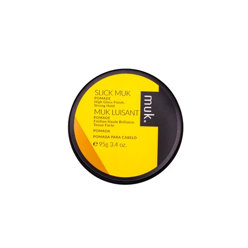 Muk Haircare Slick Muk High Gloss Pomade, 3.4oz - Strong Hold, High Gloss Pomade for Men, Humidity Resistant, Water Soluble, Coconut Vanilla Bean Fragrance