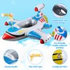 Baby Pool Float Inflatable Airplane Pool Float Boat with Handle & Squirt Gun, Baby Swim Float Swimming Pool Float Kids Toddler Pool Floaties Toddler Pool Float Age 1-5 Pool Beach Toys for Boys Girls
