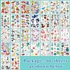 Partywind 380 Styles (30 Sheets) Luminous Tattoos for Kids, Mixed Styles Temporary Tattoos Stickers with Mermaid/Dinosaur/Space/Pirate for Boys and Girls, Glow Party Supplies