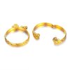 Ethlyn Birthday Gifts for Baby Boys Girls 18K Gold plated Babies to toddlers Little Bangles Bracelet Stars Bells Heart Jewelry (2pcs/lot)