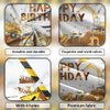 Avezano Construction Birthday Banner Excavator Crane Birthday Party Decorations for Boys Construction Birthday Party Supplies Construction Backdrop for Kids 70.8x43.3 inch