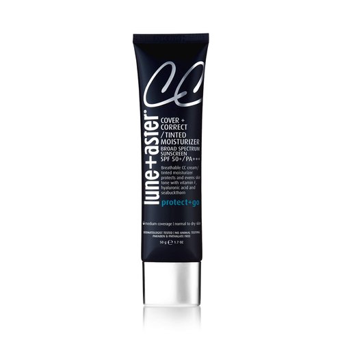 Lune+Aster CC Cream Broad Spectrum SPF 50+/PA+++- Medium Deep- Medium coverage CC Cream with SPF 50 creates a dewy glow