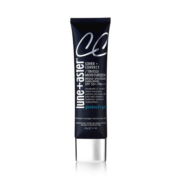 Lune+Aster CC Cream Broad Spectrum SPF 50+/PA+++- Medium Deep- Medium coverage CC Cream with SPF 50 creates a dewy glow