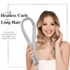 Silk Heatless Hair Curler，Mulberry Silk Overnight Heatless Curls Headband——No Heat Silk Hair Curlers to Sleep In，Heatless Hair Curler for Short Hair & Long Hair (Hair Curler+2 Hair Scrunchies) Grey
