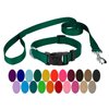 Country Brook Petz - Vibrant 25+ Color Selection - Deluxe Nylon Dog Collar and Leash (Small, 3/4 Inch Wide, Green)