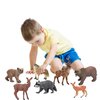 Forest Animals Figurines Toys, 10PCS Realistic Plastic Wild Woodland Animals Figures Playset, Cake Toppers Birthday Gift for Kids Children Toddlers