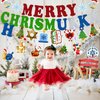 Merry Chrismukkah Banner Hanging Swirls, Merry Chrismukkah Party Decorations Happy Hanukkah Christmas Decorations, Christmas & Hanukkah Theme Decorations