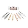 L. Erickson Metal Drop Bobby Pin Clip & Go 8-Pack - Gunmetal/Silver/Gold/Rose Gold