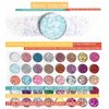 SUMEITANG 40-Color Ultra Shimmer Glitter Eyeshadow Palette: Professional, Chunky & Fine Glitter Pressed Glitter Eye Shadow Powder for Eyes, Face, & Body – Glitter Makeup Palette for Women & Girls