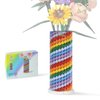 HI-REEKE Flowers Vase Building Set for Bouquet 10280 10313 10328, Colorful Vase Flower Display Stand Toy Block Kit for Women