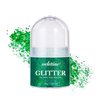 Veletine Body Glitter Gel, Roll-on Glitter Gel for Body, Face, Hair and Lip,Shimmer Three-Dimensional Glitter, Halloween Sparkling Body Contouring Highlight Makeup, 20g/0.7 oz (Green)