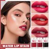 IONSGAKO 3PCS Lip Tint Stain Set Water Tint Vivid Color Lip Stain Long Lasting Waterproof Lip Gloss Moisturizing Multi-Use Matte Liquid Lipstick Lip and Cheek Tint Makeup - Set B