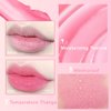 BINGBRUSH 3 Pcs Crystal Flower Jelly Color Changing Lipstick,Long Lasting Lip Care Moisturizer Lip Balm Magic Color Change Lip Gloss Lip Tint Stain Matte Makeup Lipstick (3 Pcs 04#&05#&06#)