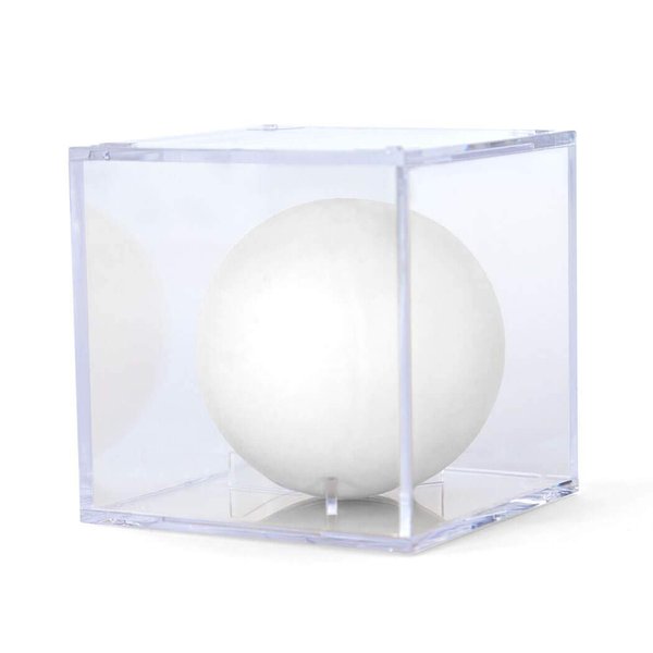 Square Acrylic Display Case | Guys Lacrosse Ball Holder | 3-Pack