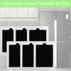 4 Pack Refrigerator Air Filter Replacement Carbon Activated Air Filter Compatible with Frigidaire and Electrolux Air Filter, Replaces SCPUREAIR2PK,EAFCBF PAULTRA RAF1150, 242047804, 241754002