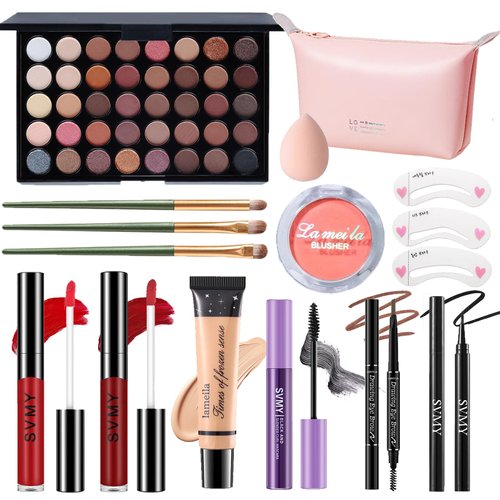 Makeup Set for Women, Makeup Full Kit for Beginners & Professionals, Travel Makeup Set for Teens & Adults, Makeup Gift Set for Girls, Eyeshadow Palette, Lip Gloss, Face Makeup, Eye Makeup