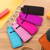 Boao 10 Pieces Lipstick Keychain Holder Lip Balm Holder Keychain Clip on Sleeve Colorful Lipstick Pocket Keychain Bag Accessories for Women