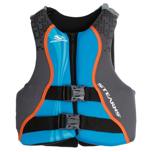 Stearns Kids Hydroprene Life Vest, USCG Approved Type III Life Vest for Kids Weighing 50-90lbs, Great for Pool, Beach, Boat, & More