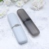 SUPVOX Portable Toothbrush Case Box Travel Capsule Oran Denture Care Container Travel Women Men 2pcs Black and Blue
