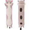 WUYU Lovely Plush Cat Doll Cute Cartoon Soft Stuffed Kitten Pillow Long Throw Sleeping Pillow Doll Toy Gift for Kids Girlfriend Multiple Size (Grey,50cm/19.6in)