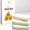 KELEBS Hypoallergenic Kids Soap Bar 3-Pack - Organic & Gentle Coconut oil Body Wash for Children - Natural Ingredients, Fun Bath Time